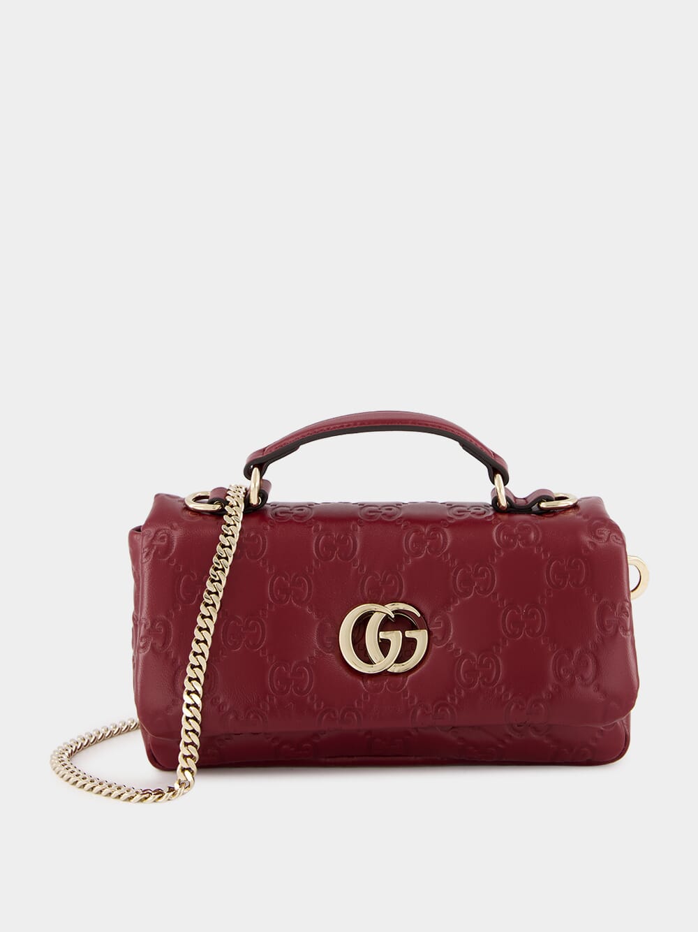 Ancora Red GG Milano Mini Top Handle Bag