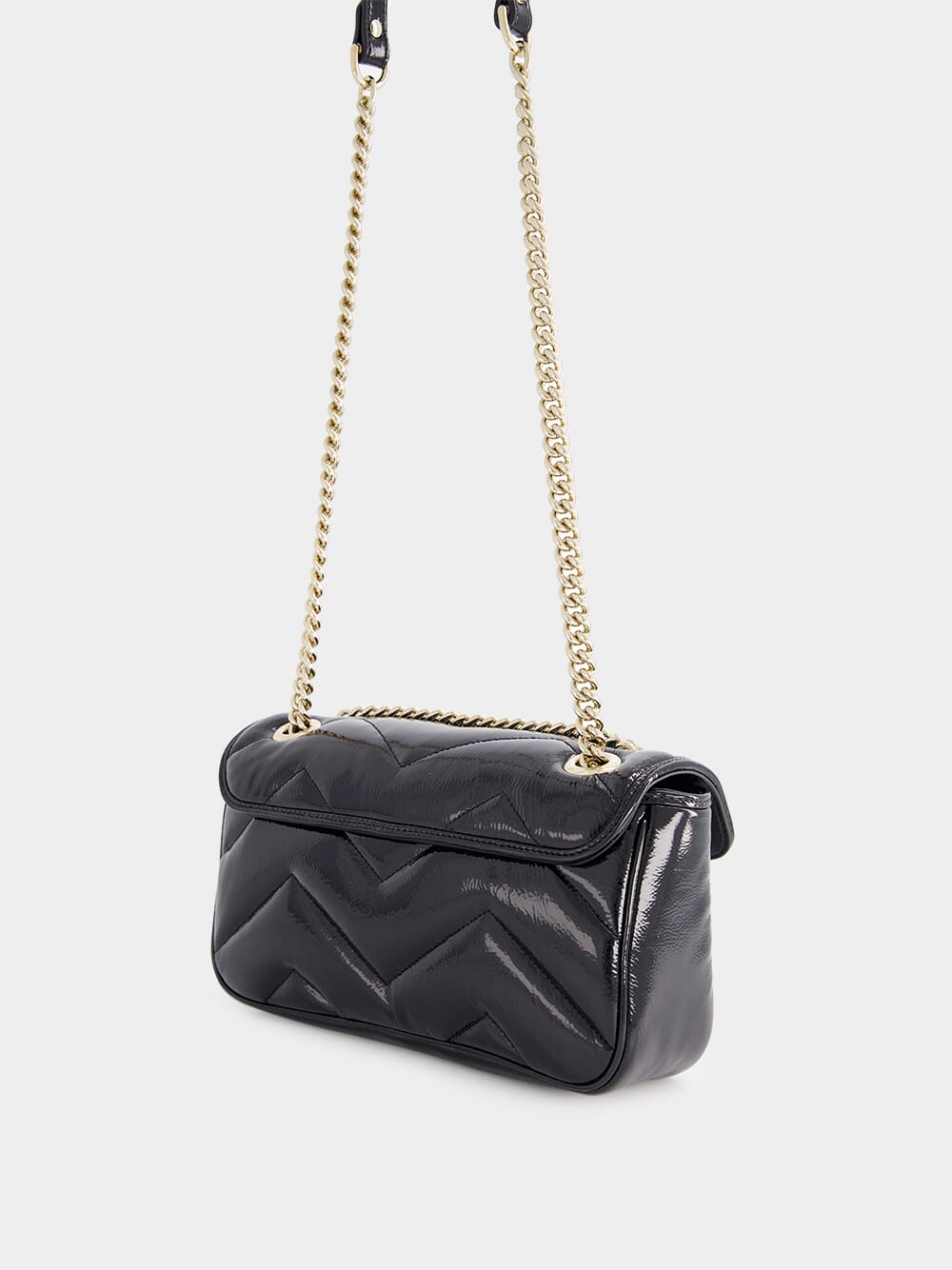 Black GG Marmont Small Shoulder Bag