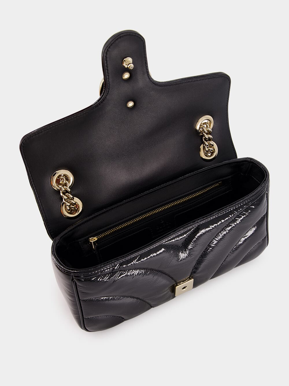 Black GG Marmont Small Shoulder Bag