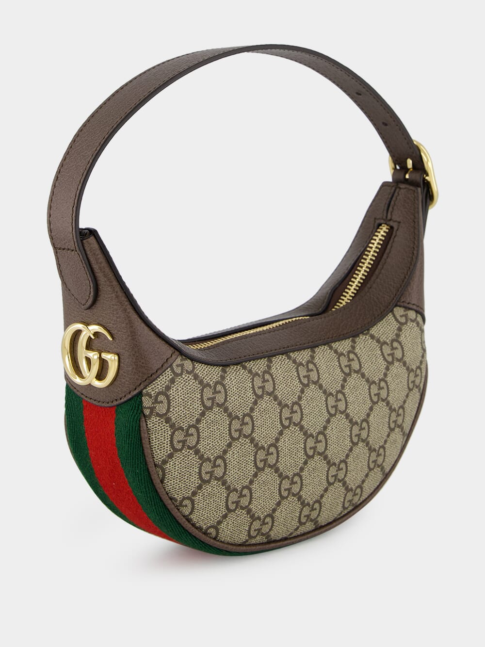 Beige and Ebony Ophidia Mini Bag