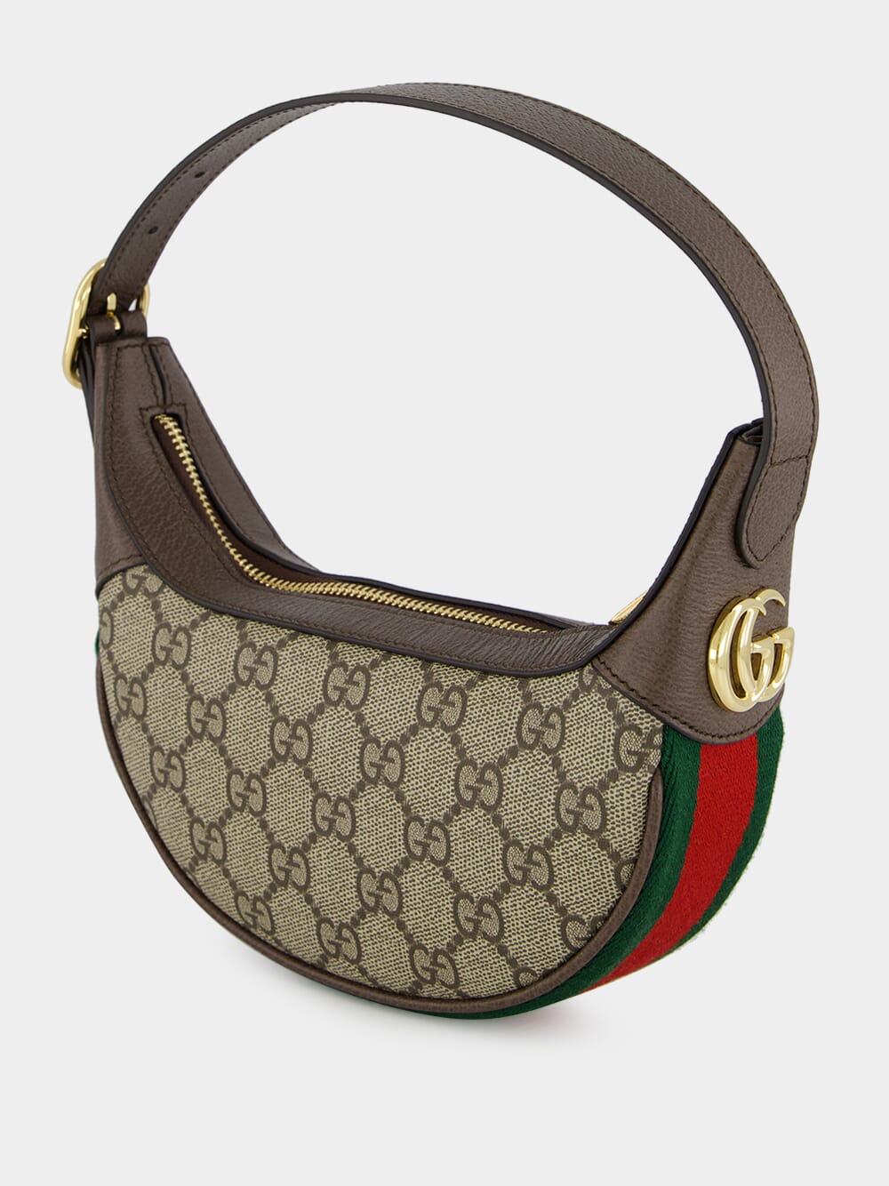 Beige and Ebony Ophidia Mini Bag