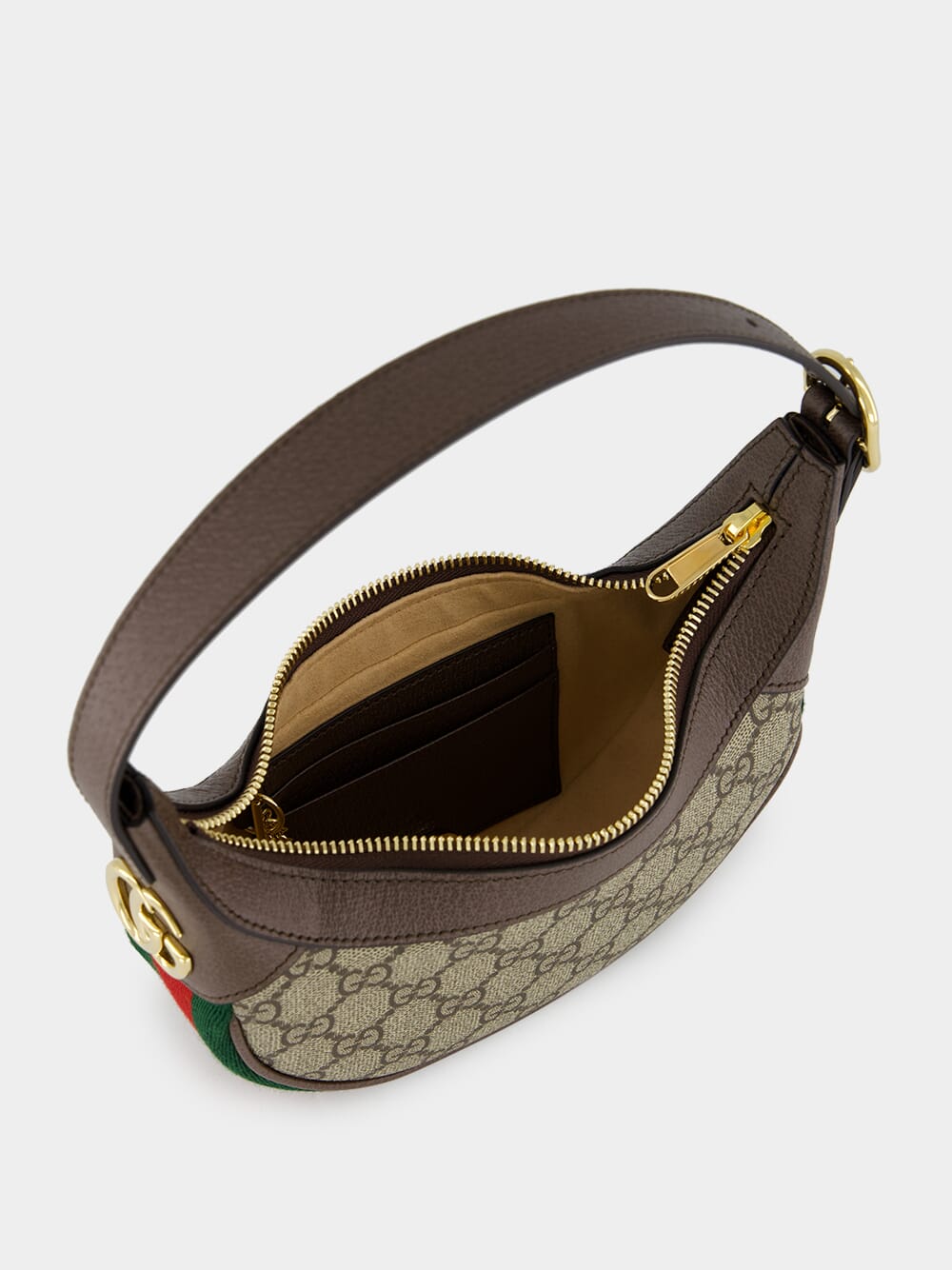 Beige and Ebony Ophidia Mini Bag