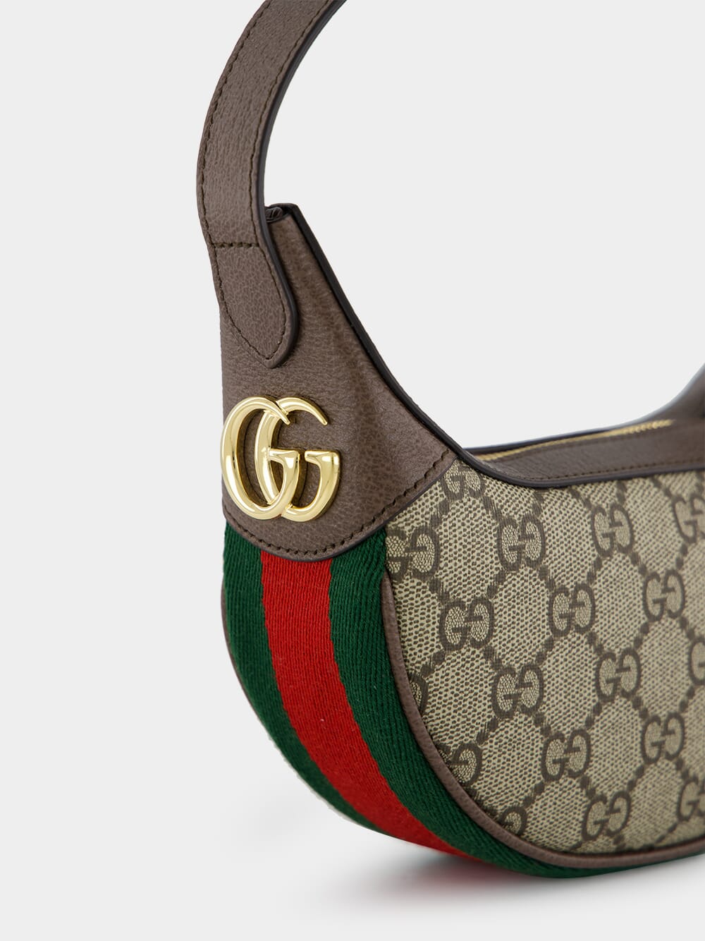 Beige and Ebony Ophidia Mini Bag