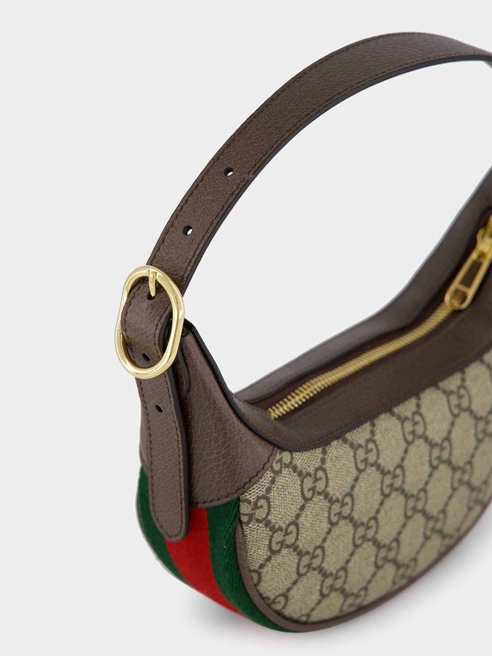 Beige and Ebony Ophidia Mini Bag