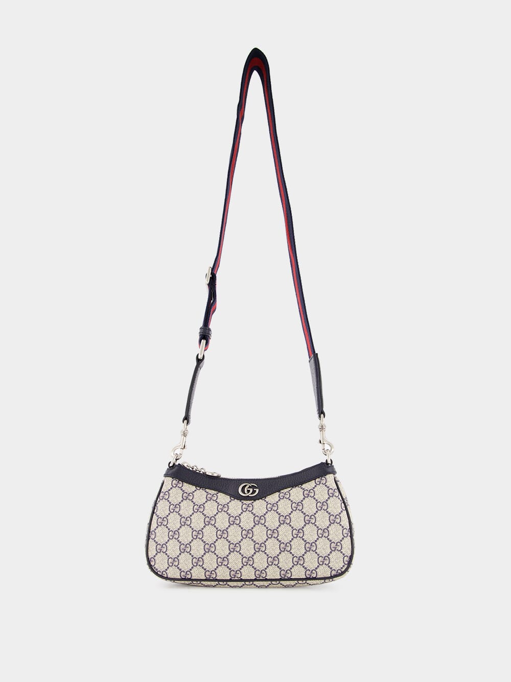 Beige and Blue Ophidia GG Small Handbag