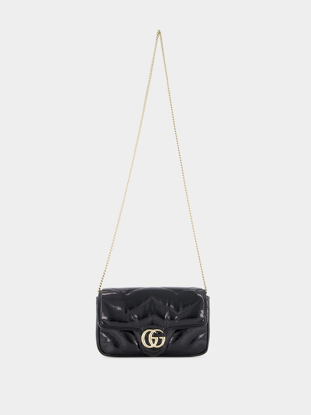Black GG Marmont Mini Bag