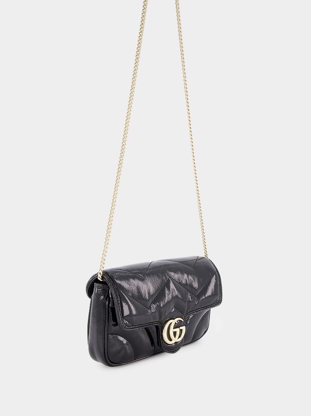 Black GG Marmont Mini Bag