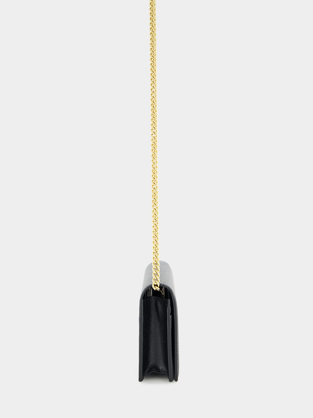 Black Chain Wallet with Script