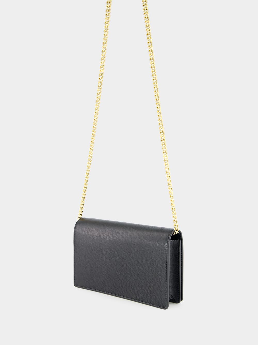 Black Chain Wallet with Script