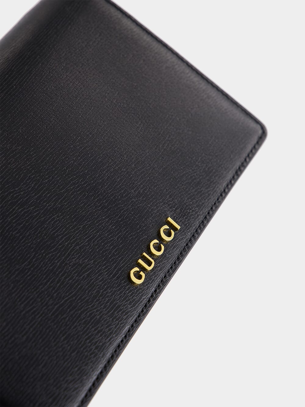Black Chain Wallet with Script
