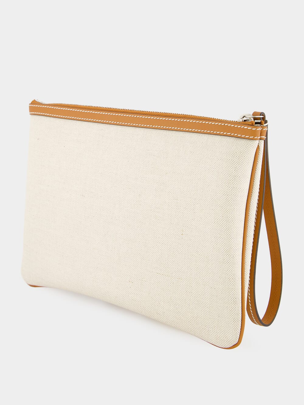 Beige Gucci Print Clutch