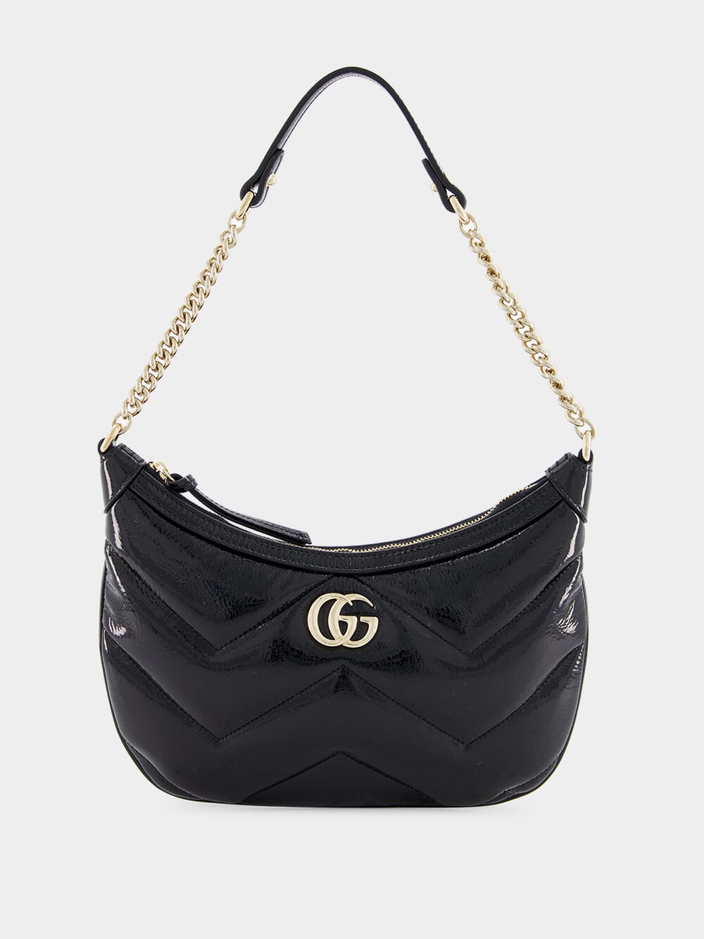 Black GG Marmont Small Shoulder Bag