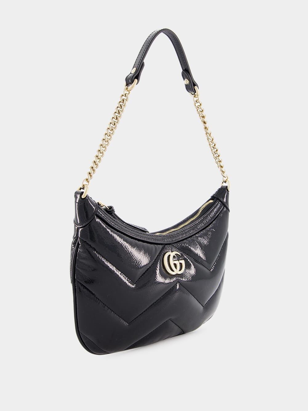 Black GG Marmont Small Shoulder Bag