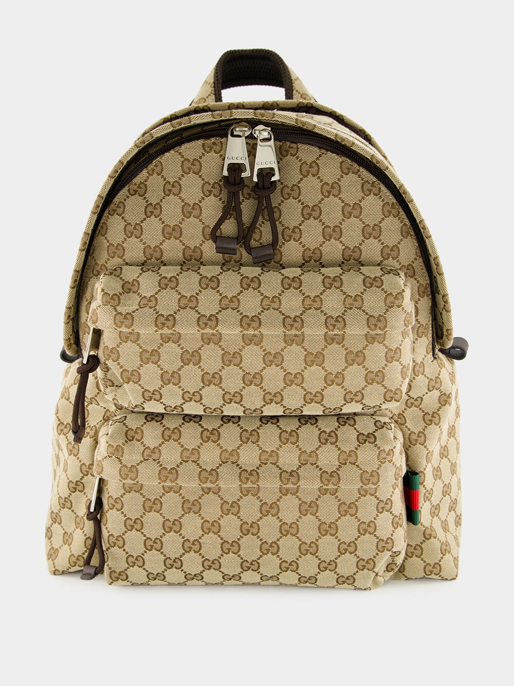 Beige Medium Backpack with GG Logo