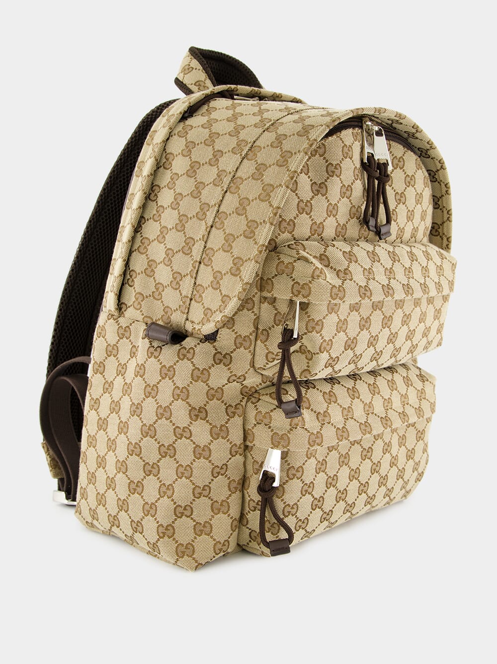Beige Medium Backpack with GG Logo