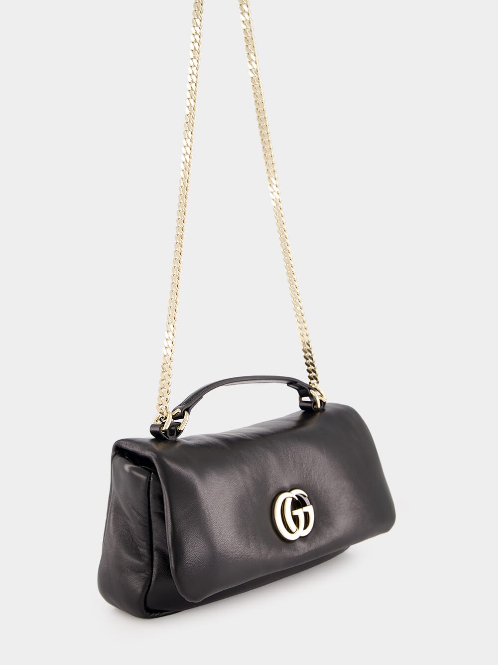 Black GG Milano Small Top Handle Bag