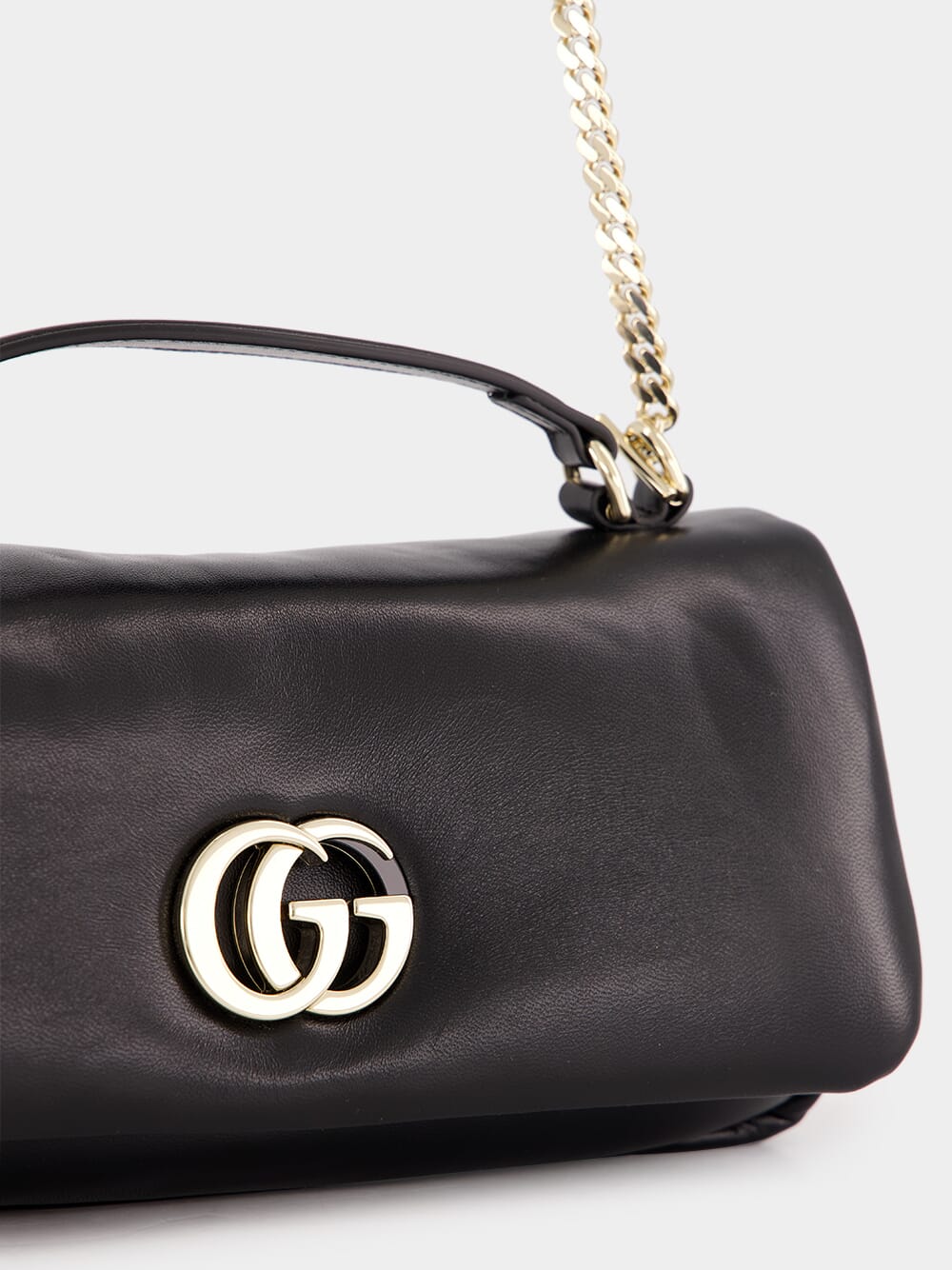 Black GG Milano Small Top Handle Bag