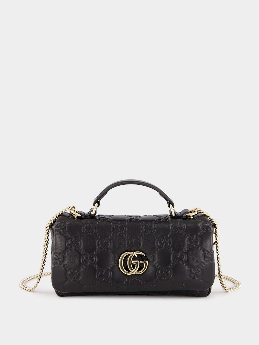 Black GG Milano Mini Top Handle Bag