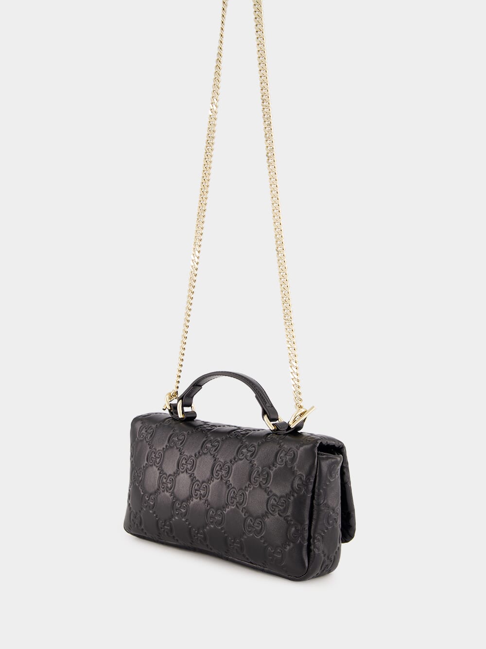Black GG Milano Mini Top Handle Bag