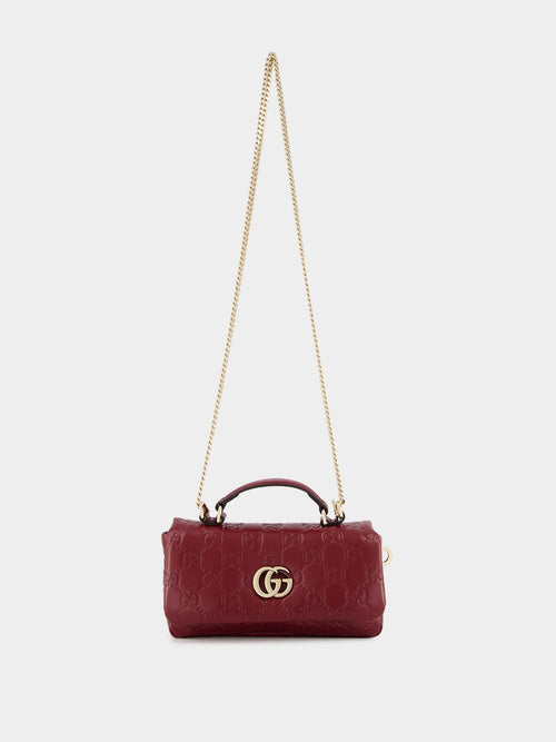 Ancora Red GG Milano Mini Top Handle Bag