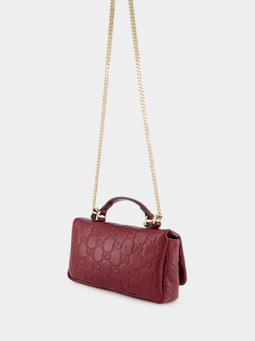 Ancora Red GG Milano Mini Top Handle Bag