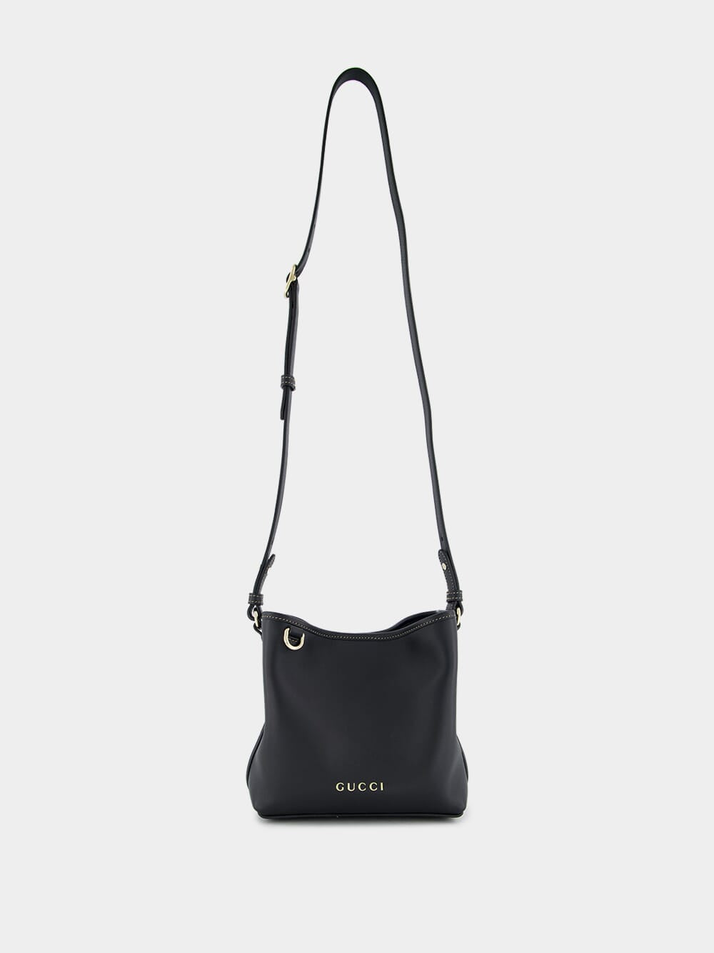 Black GG Emblem Mini Bucket Bag