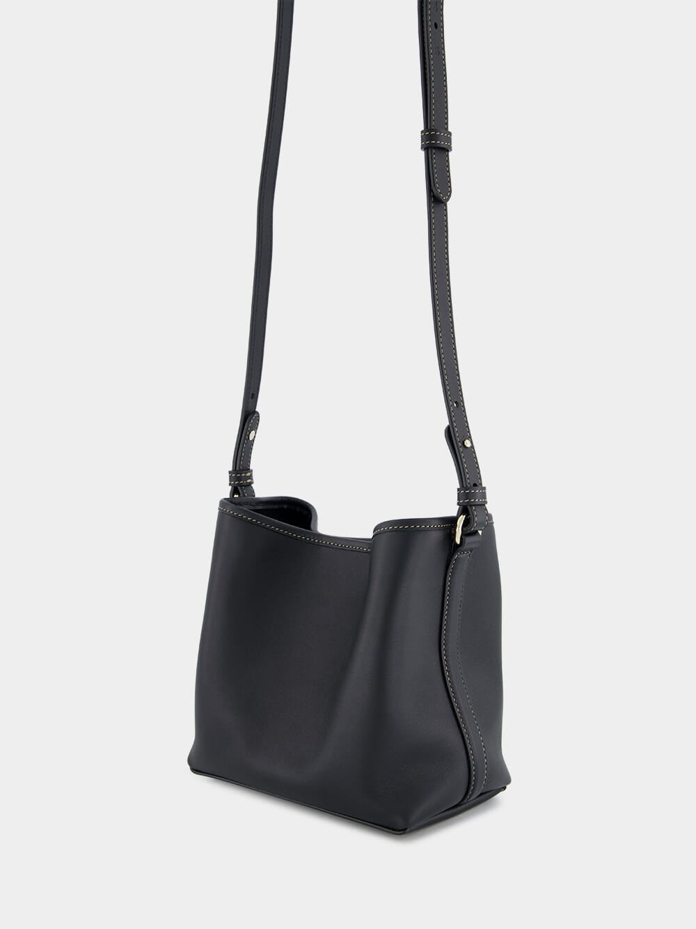 Black GG Emblem Mini Bucket Bag