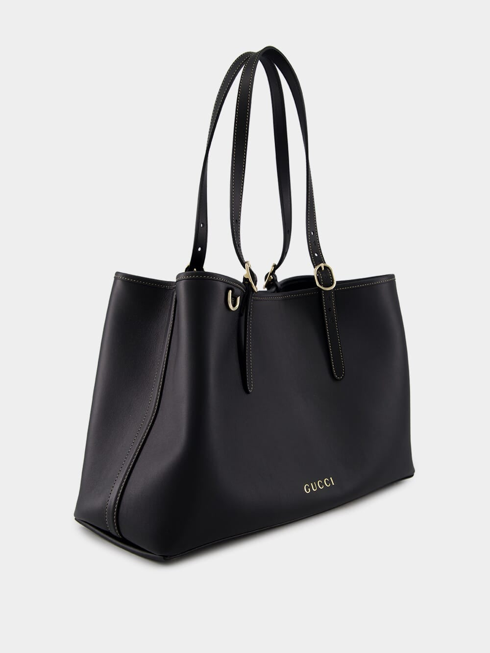 Black GG Emblem Medium Tote Bag