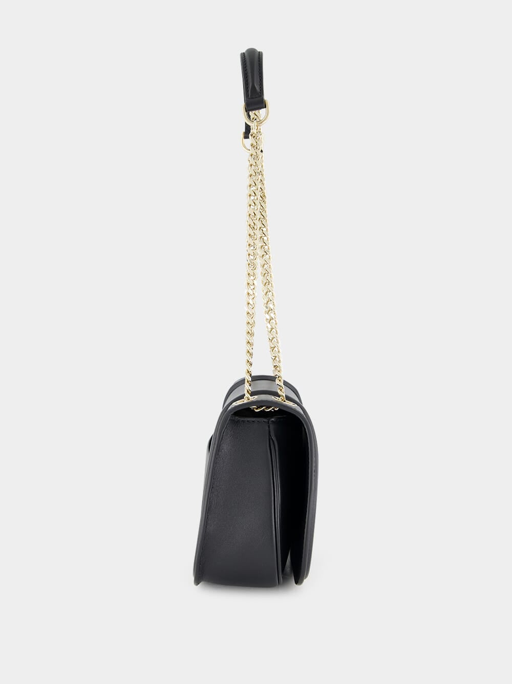 Black Leather Blondie Small Shoulder Bag