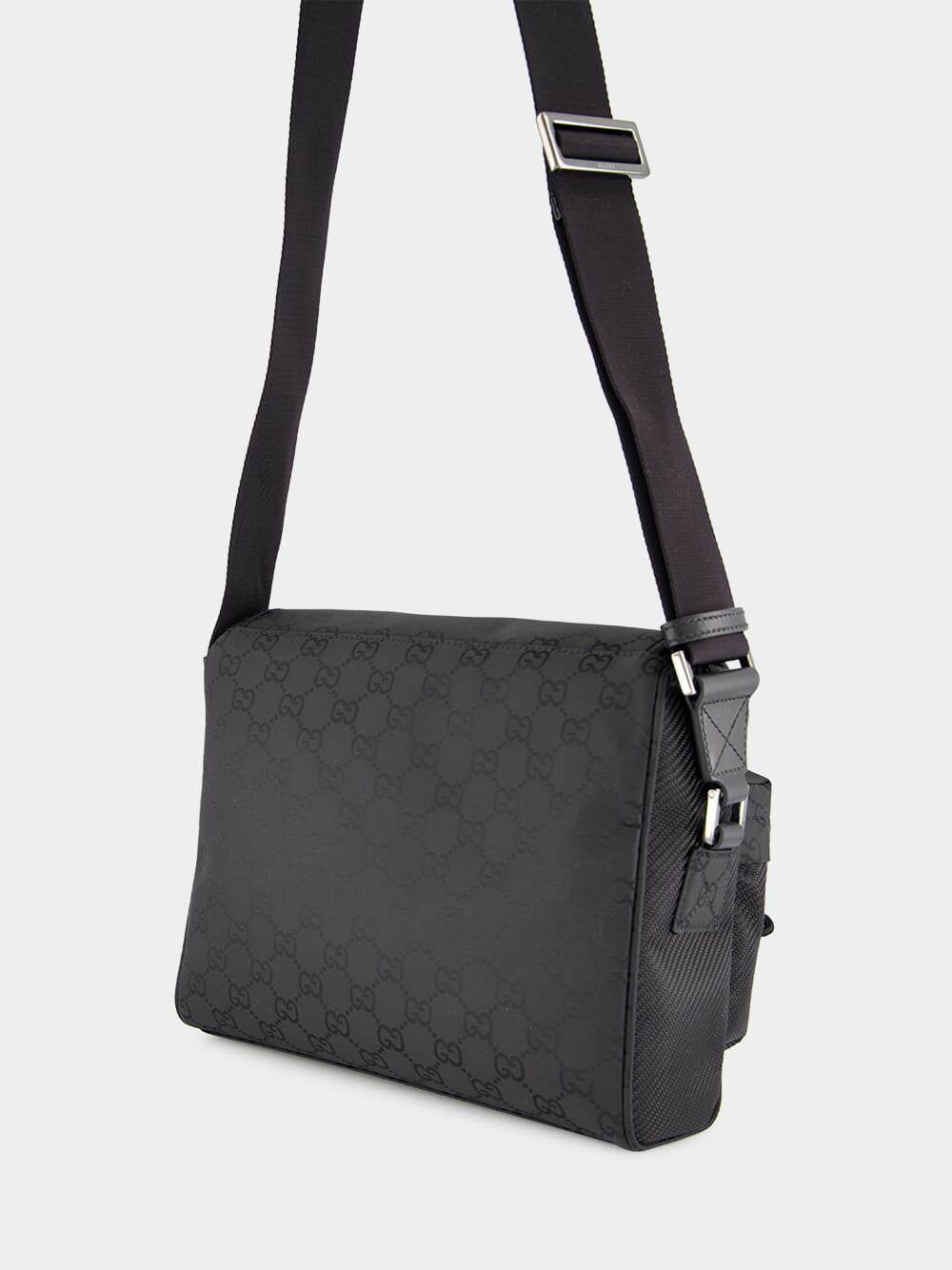 Black Medium GG Crossbody Bag