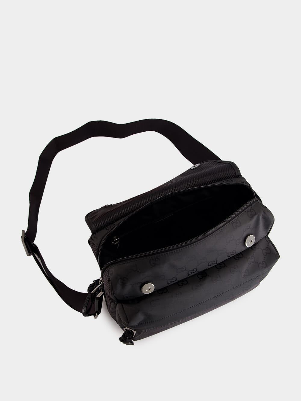 Black Medium GG Crossbody Bag