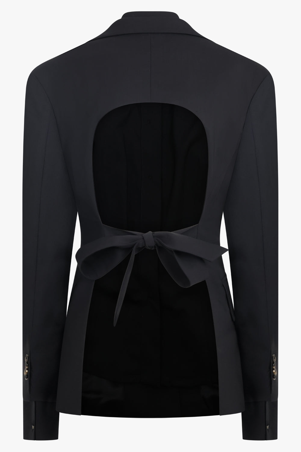 3 In 1 Structured Shoulder Single Breasted Jacket | Black