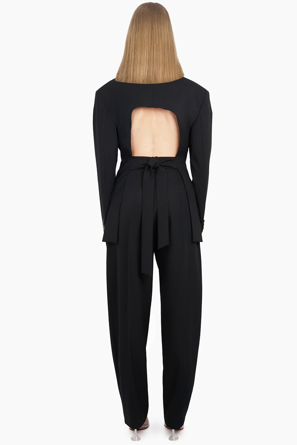 3 In 1 Structured Shoulder Single Breasted Jacket | Black