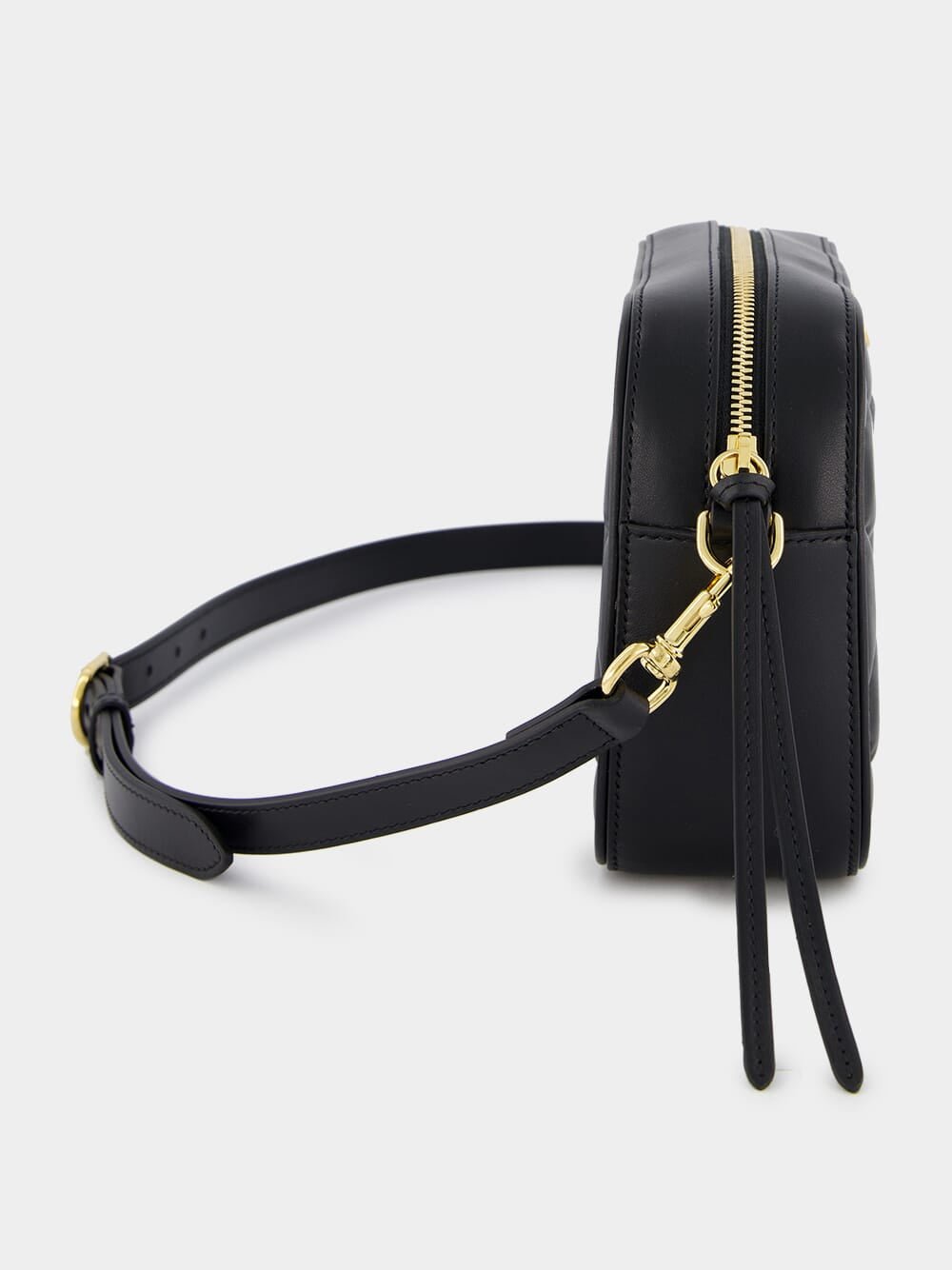 Black Small GG Matelassé Leather Bag