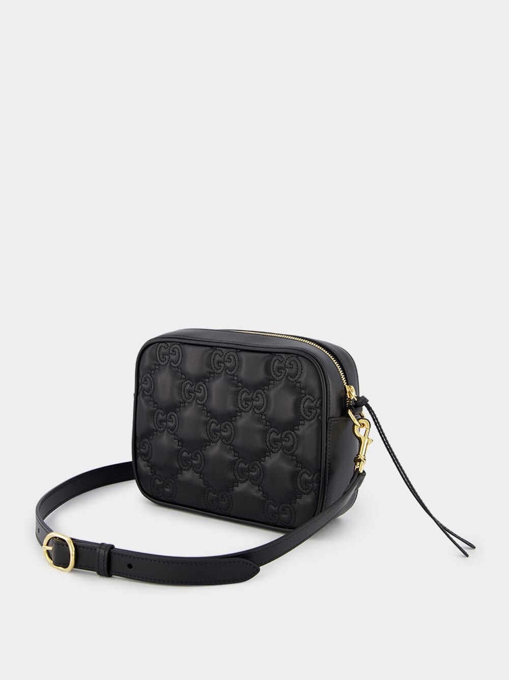 Black Small GG Matelassé Leather Bag